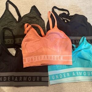 LIKE NEW - 5 Under Armour sports bra